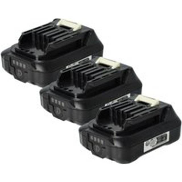 vhbw 3x Battery Replacement for Makita BL1015, BL1015B-2, BL1016, BL1020, BL1020B-2, BL1020B, BL1015B for Power Tools (2500 mAh, Li-Ion, 12 V)