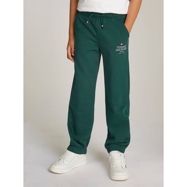 Tommy Hilfiger Unisex logo Joggers Green - Size: 8 years
