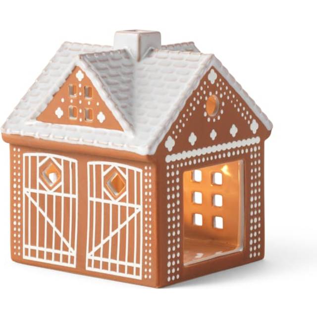 Gingerbread Ljushus Julstall 11,5 cm Brun