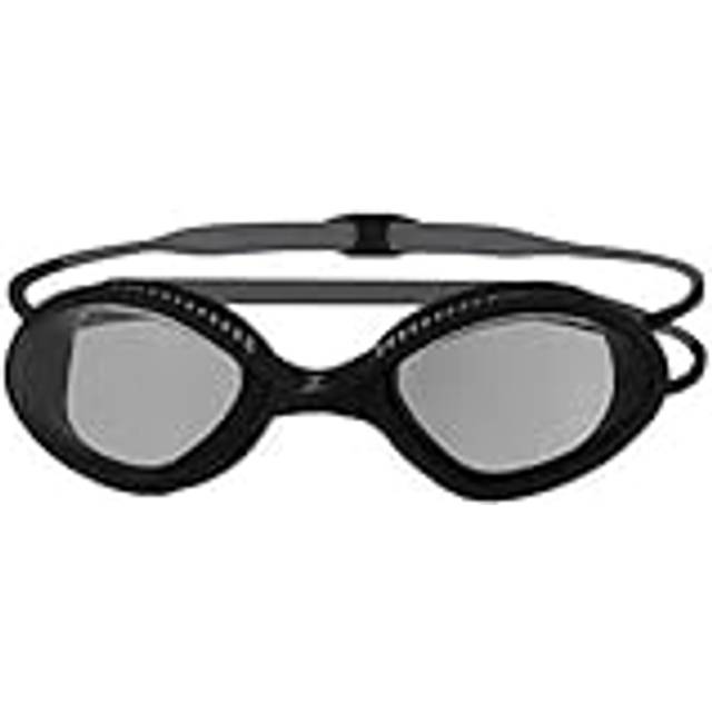 Zoggs Tiger vuxen simglasögon, UV-skydd simglasögon, snabbjusterande komfortglasögon remmar, dimfria simglasögon linser, zoggs glasögon vuxna ultra fit, rökfärgade linser