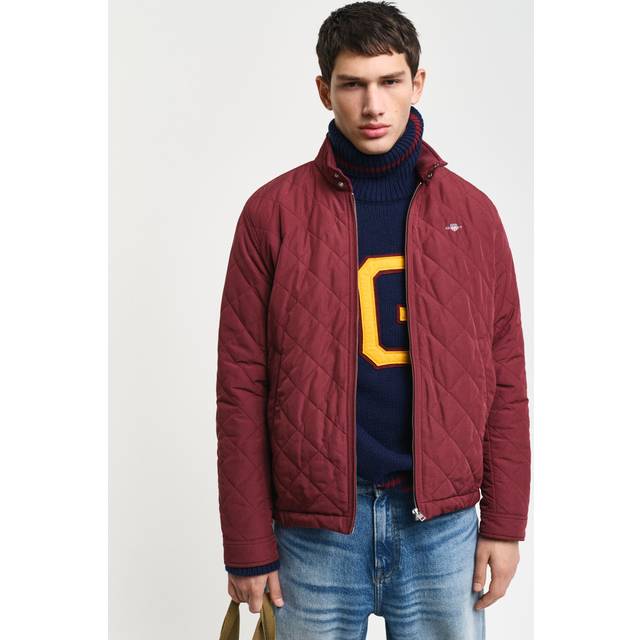 GANT QUILTED WINDCHEATER, vinröd, S