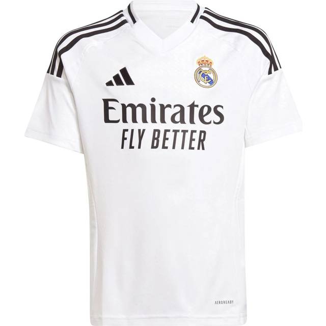 adidas Real Madrid Junior 24/25 Home Stadium Replica Shirt -white, White, Size 15-16 Years - 15-16 YEARS