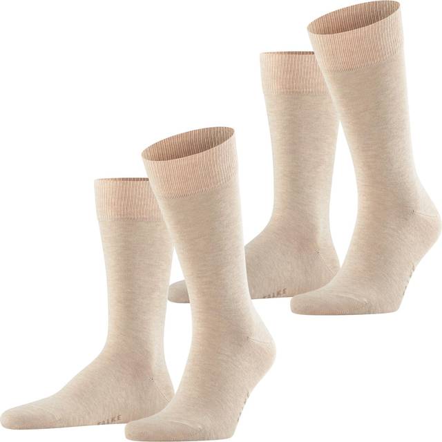 Falke 2-pack Happy Socks - Sand - Strl 43/46