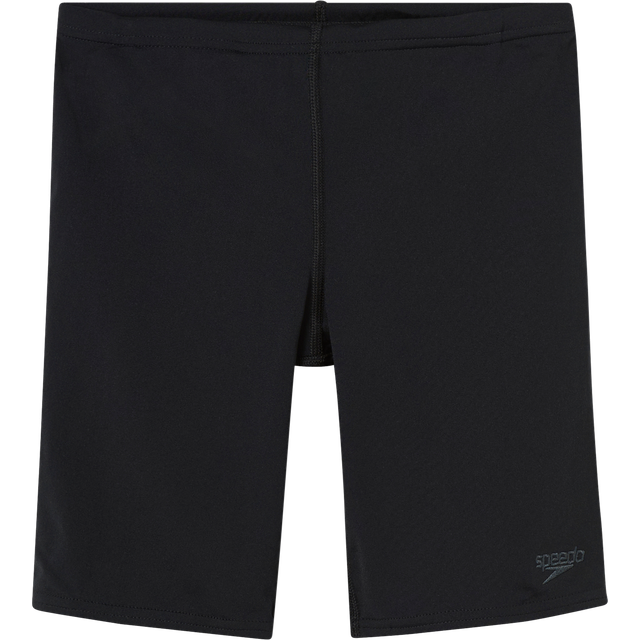 Speedo Junior Boys Endurance+ Jammer - Black/White, Black, Size 7-8 Years - 7-8 YEARS