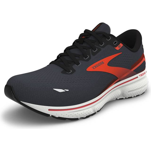 Brooks Spöke 15 herr Sneaker, Ebony svart kryddig orange, 44.5 EU