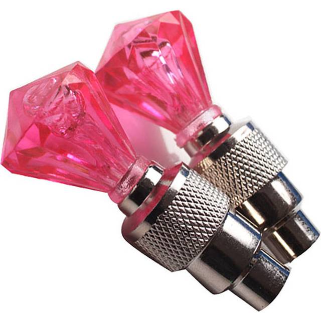 (a-A Red) 2pcs Bike Spoke Light Bicycle LED Taillight MTB Wheel Tire Nozzle Valve Caps Lamp Cycling Warning Head Rear Lights Accessories