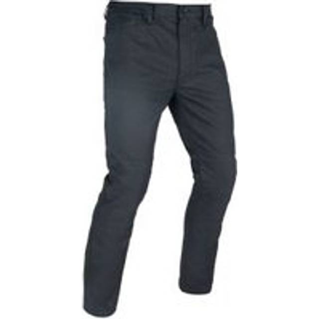 Oxford Original Approved AA Straight Mens Motorcycle Jeans - UK 38, Extra Long, Black Washed, Black