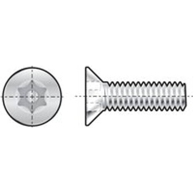 Qualfast M4X16 A2 St/St Tamper Torx Countersunk M/C Screw- you get 100
