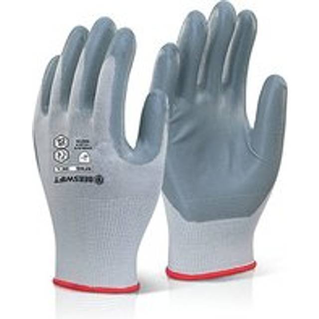 Beeswift NITRILE FOAM NYLON GLOVE 07 S