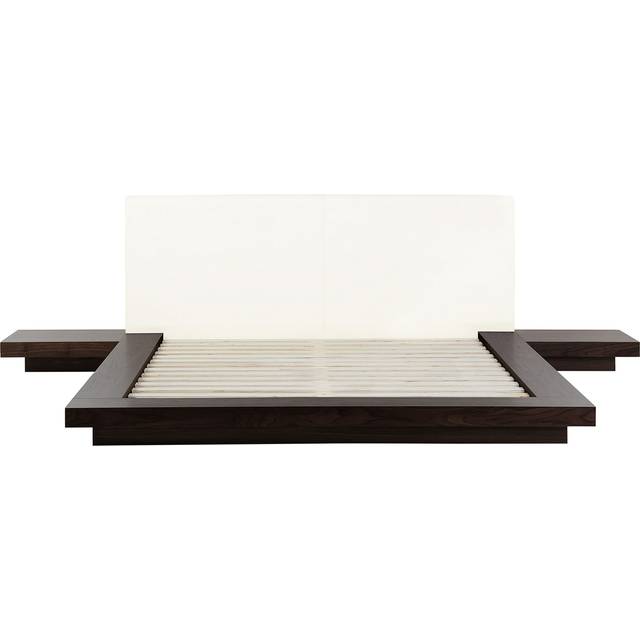 Bed ZEN 160 x 200 cm (EU King Size) Dark Ash Wood