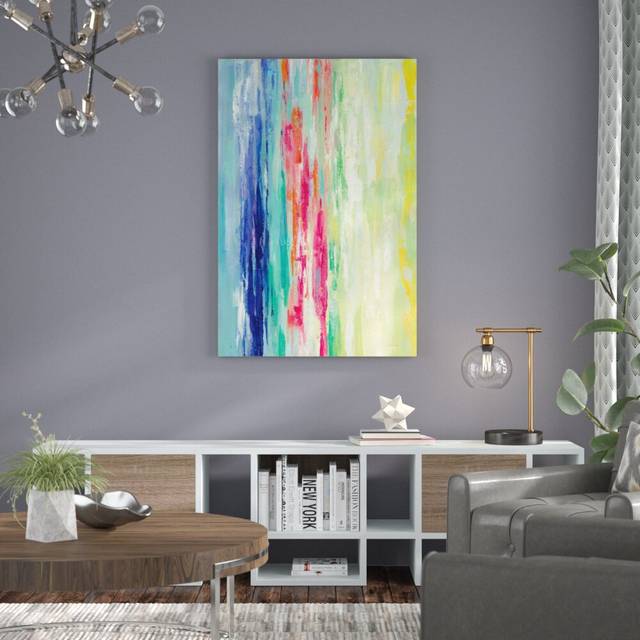 California Surf Bright Crop by Silvia Vassileva - Unframed Painting Print on Canvas (122cm H x 81cm W x 3.8cm D)