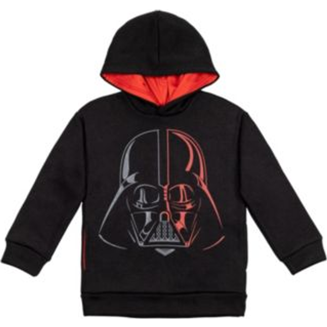 STAR WARS Darth Vader Big Boys Fleece Pullover Hoodie with Pockets Black 18-20
