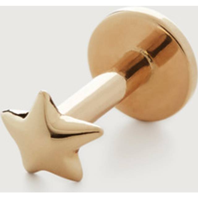 Monica Vinader Womens Yellow Star Recycled 14ct Gold Single Earring 1 Size - YELLOW
