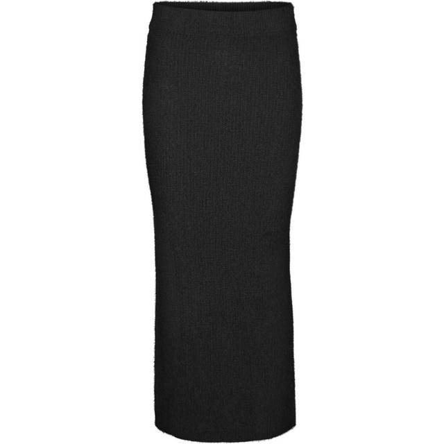 Vero Moda – Svart, panelstickad midikjol, del av set-Svart/a