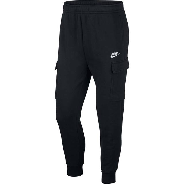 Men's Nike Club Cargo Pants in Black | Small | Fleece