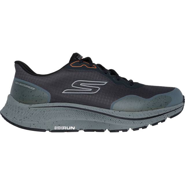 Skechers Men's Go Run Consistent 2.0 Piedmont Grey Charcoal Waterproof Trainers - UK 13