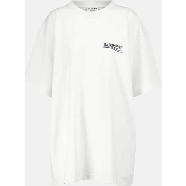 Balenciaga Logo cotton T-shirt - white (UK 12)