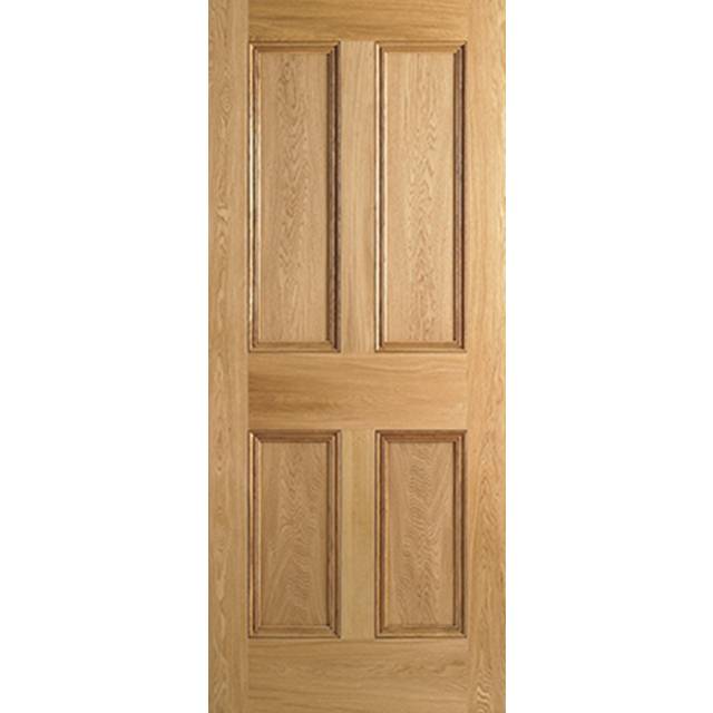 4P Solid Core FD30 Internal Door - Unfinished - 4P 1981 x 686mm Oak