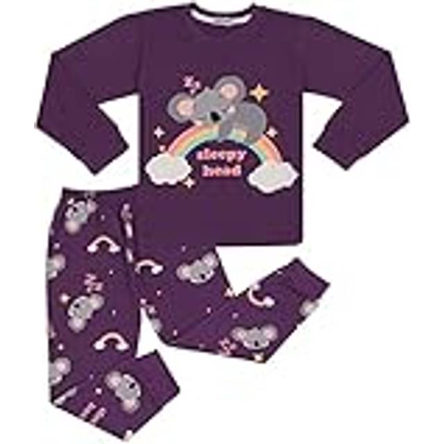 (13 Years, Purple) A2Z Girls Koala PJs Set Age 2-13 Loungewear