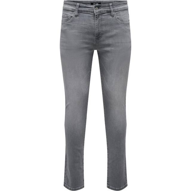 Only & Sons - Loom Slim Light Grey Denim - Jeans - grey - W31 / L34 - 98% Cotton, 2% Elastane,Denim