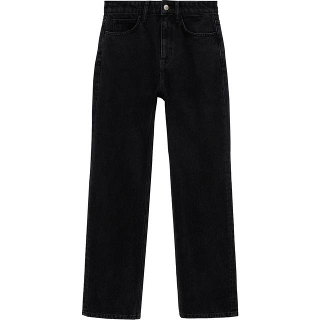 Mango Straight Fit Jeans Black - Mango - Size: 18