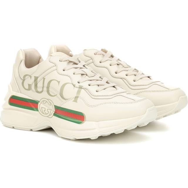 Gucci Rhyton leather sneakers - white (UK 7)