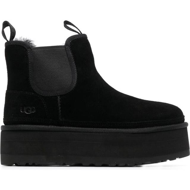 UGG - Classic Mini platform Chelsea boots - women - Suede - 10 - Black