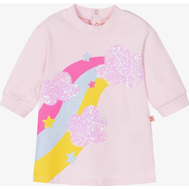 Billieblush, Dresses, female, Pink, 12 M, Sparkling Sequin Cotton Dress