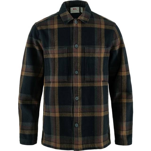 Fjallraven Mens Singi Flannel Overshirt - Navy - L