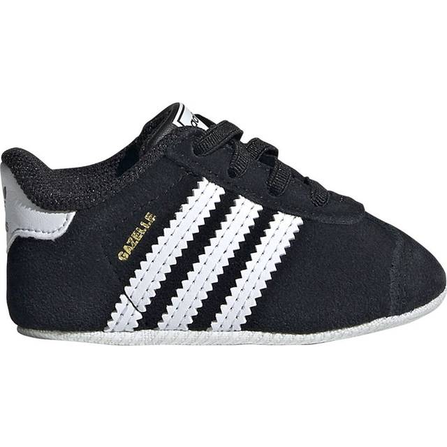 Gazelle Crib Skor - Core Black / Cloud White / Cloud White