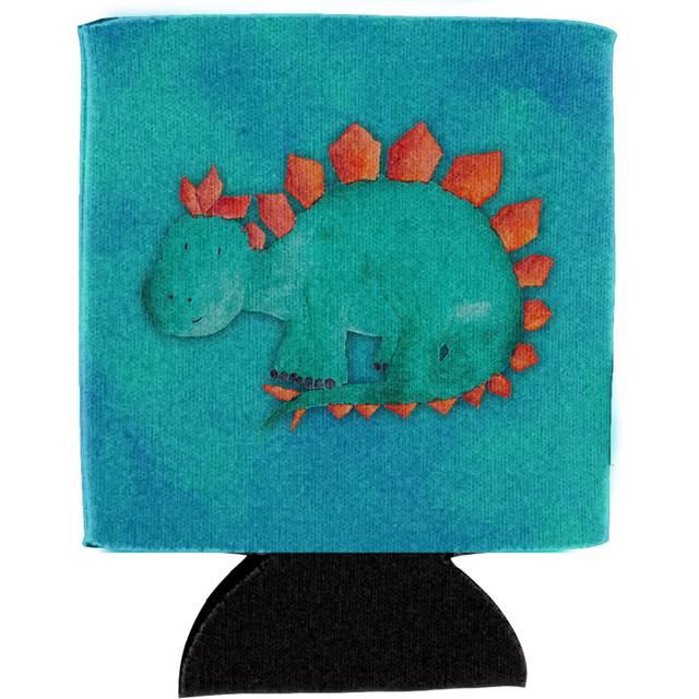 """""Caroline's Treasures Stegosaurus Watercolor Decorative Can Hugger  Multicolor"""""