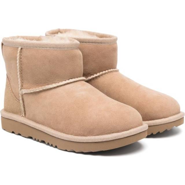 UGG Kids - Classic II Mini ankle boots - kids - Recycled Polyester/Calf Suede/Lyocell/Wool/Rubber - 4 Kids - Neutrals
