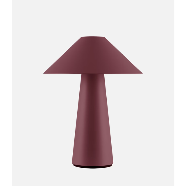 Cannes Table Lamp Portable, Burgundy