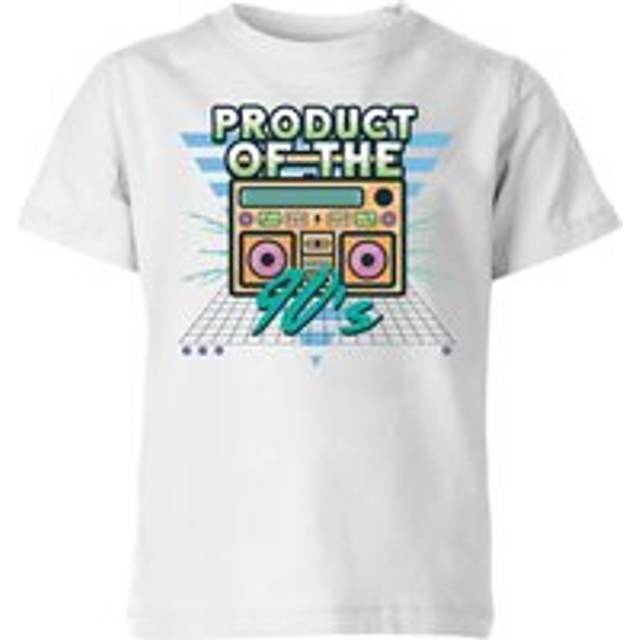 Product Of The 90's Boom Box Kids' T-Shirt - White - 5-6 Years - White