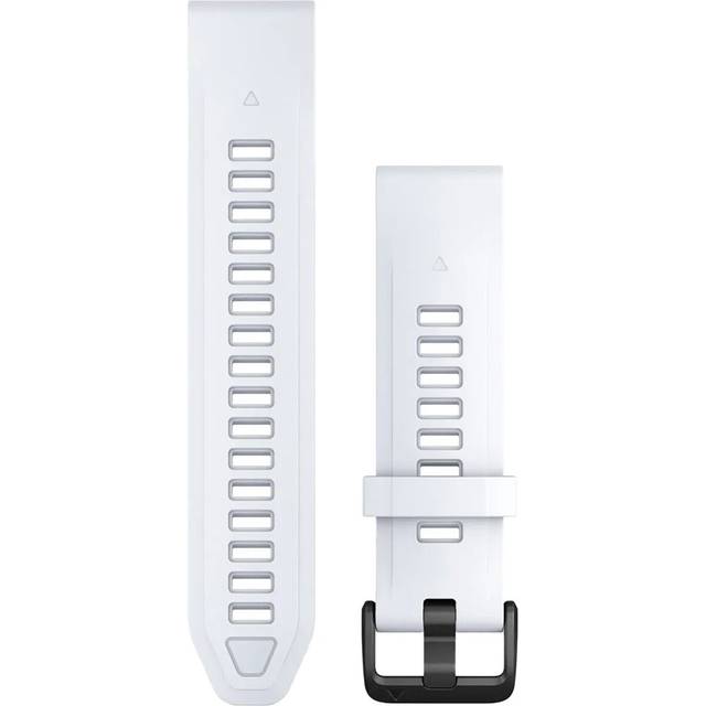 Garmin QuickFit® 20 Silikonrem - One Size Unisex till Klockor och Armband - Vit Löpartillbehör