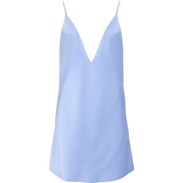 Bluebella Clea Luxury Satin Short Chemise Hydrangea Blue