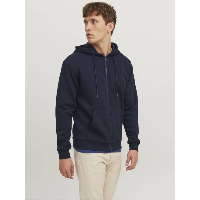 JACK & JONES Jjebradley Sweat Zip Hood Noos |Marinblå |XL