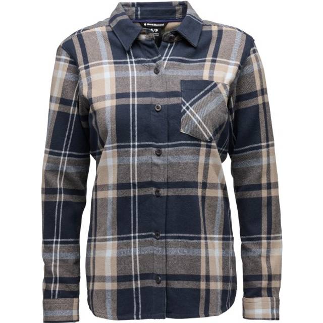 Black Diamond W Project Flannel Charcoal/Moonstone Plaid (S)