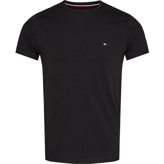 Men's Tommy Hilfiger Core Stretch Mens Slim C-Neck T-Shirt - Black - Size: 38/Regular