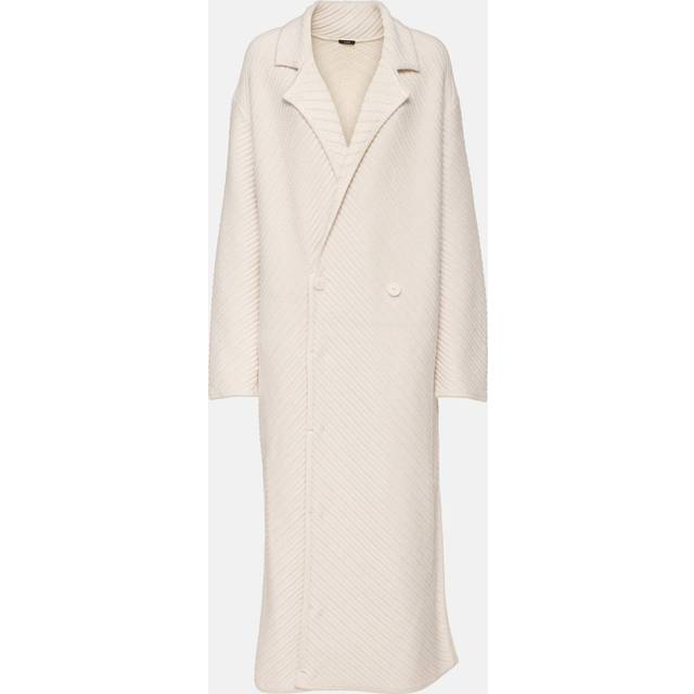 Joseph Ribbed-knit wool-blend coat - white (UK 12)