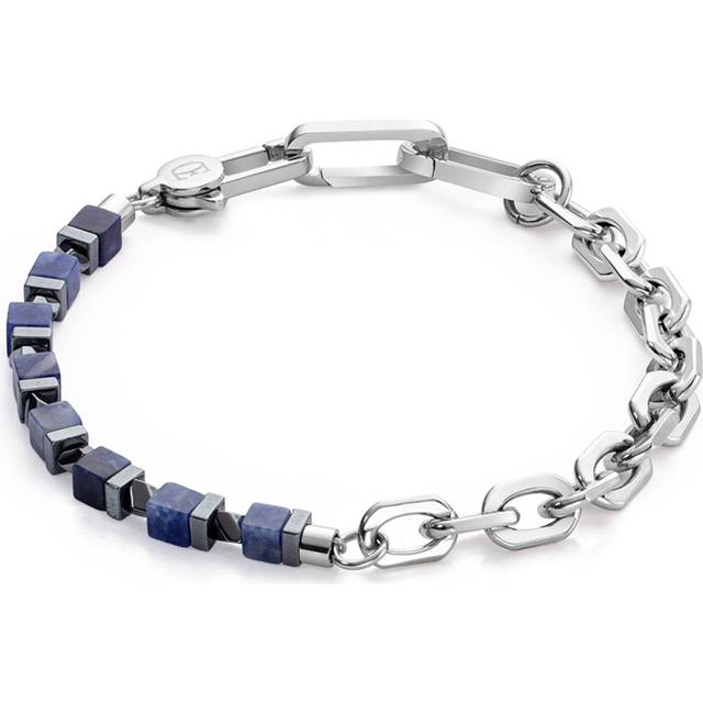 COEUR DE LION Armband Precious Fusion link chain blau-silber