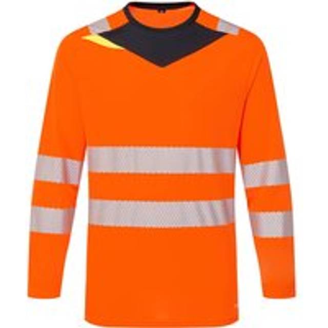 Portwest DX4 Hi-Vis T-Shirt L/S - Orange/Black - 4XL