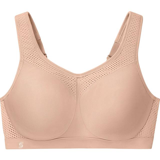 Glamorise Full Figure Plus Size High Impact Wonderwire Sports Bra - Coffee