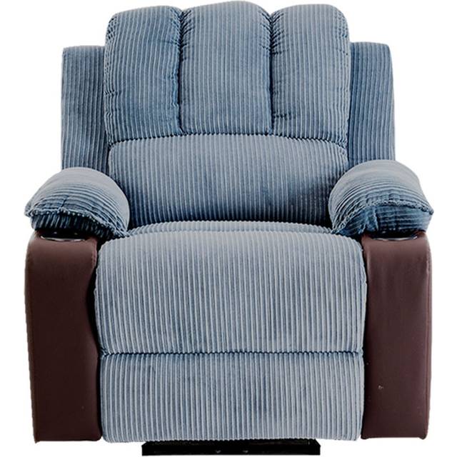 Rosalind Wheeler Aayansh Upholstered Recliner Heated Massage Chair Grey 254cm H X 85cm W X 190.5cm D