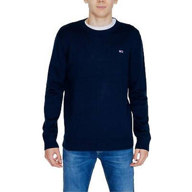 TOMMY JEANS Tjm Slim Ess Light Sweater Ext |Marinblå |XXL