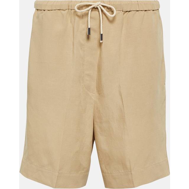 TOTEME Beige Drawstring Shorts - 809 OVERCAST BEIGE - DK 40