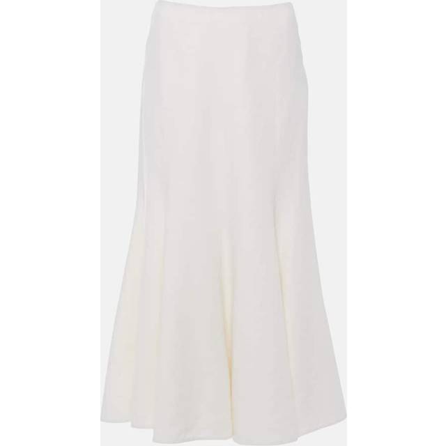 Gabriela Hearst Amy linen, wool and silk midi skirt