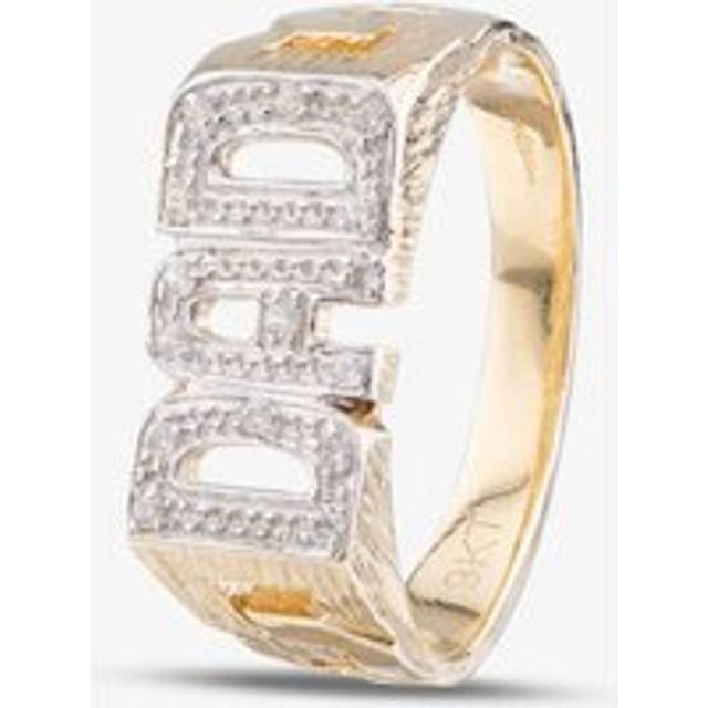 9ct Yellow Gold Dad Signet Ring DIV58 W