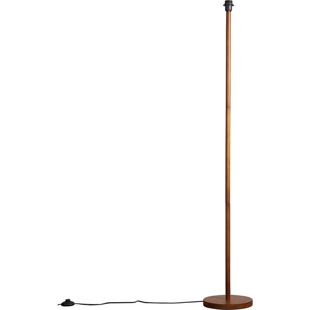 Dilen 160cm Traditional Floor Lamp Base - Dark Wood (160cm H X 26cm W X 26cm D)