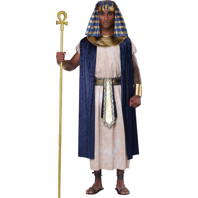 Egyptian Tunic Adult Costume | Egyptian Costumes - Brown&#47;Orange&#47;Blue (S/M)